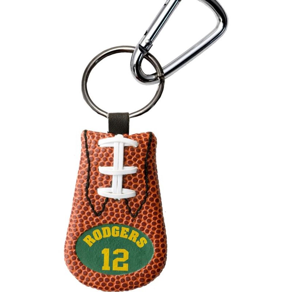 Green Bay Packers Aaron Rodgers #12 Football Keychain